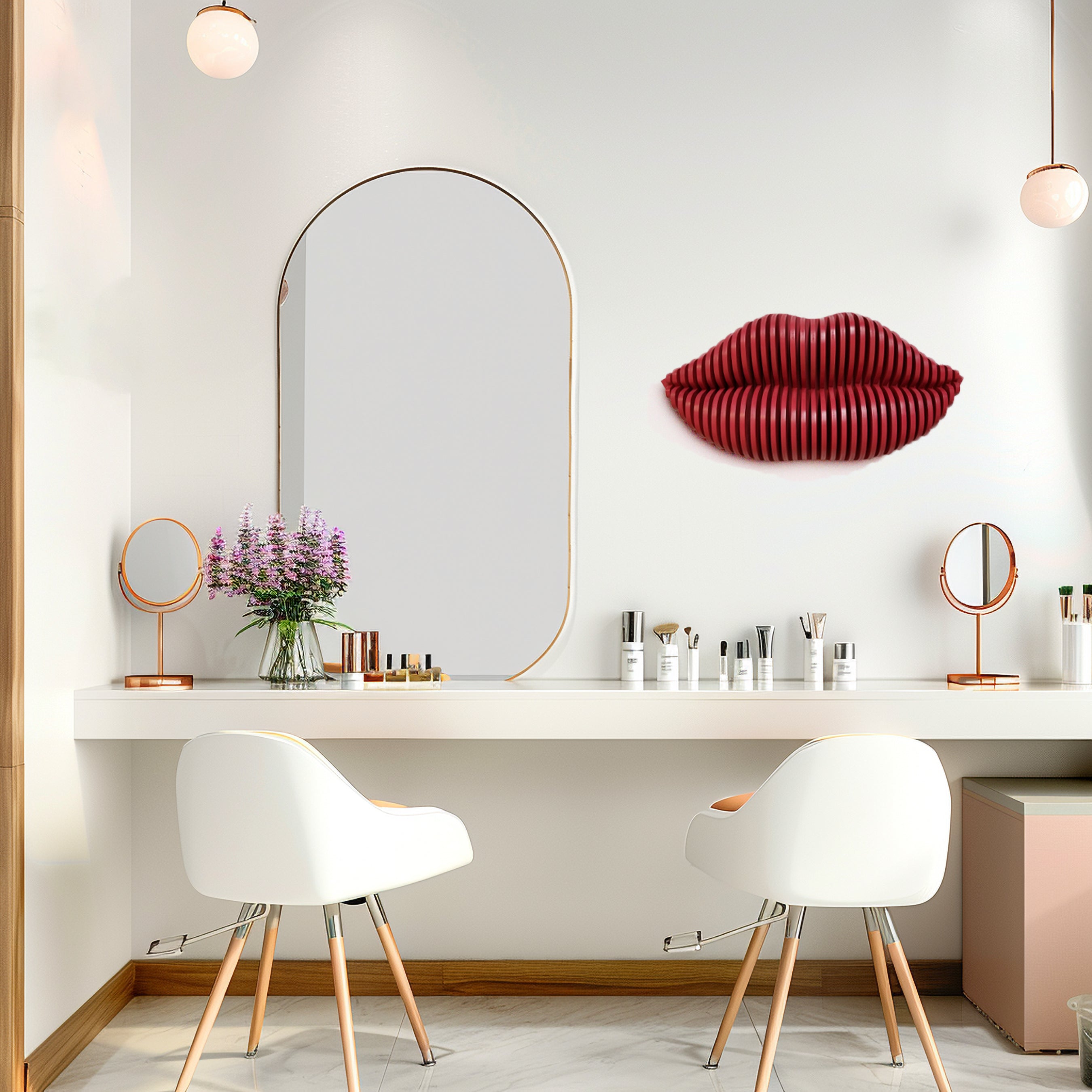 3D  lip Parametric, Parametric 3D Wall Decor  3D Wall Art.